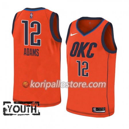 Oklahoma City Thunder Steven Adams 12 2018-19 Nike Vaaleanpunainen Lasten Pelipaidat Swingman